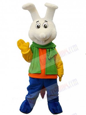 White Bunny Rabbit Mascot Costume For Adults Mascot Heads