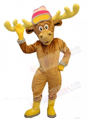 Brown Reindeer Mascot Costume For Adults Mascot Heads