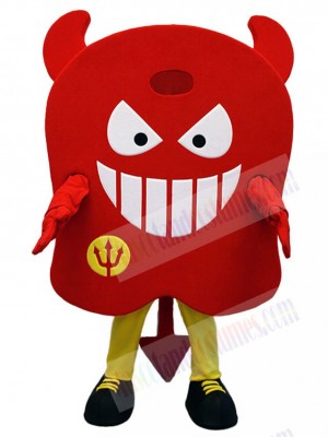 Red Devil Demon Mascot Costume Cartoon
