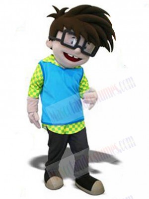 Cute Boy and Girl Mascot Costume People