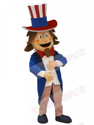Smiling Magician Mascot Costume People