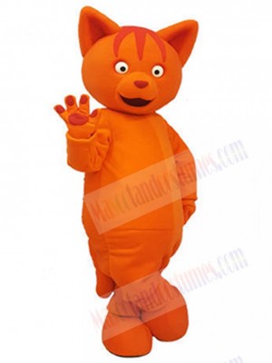 Lovely Orange Cat Mascot Costume Animal