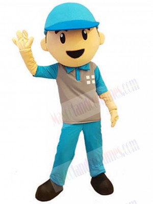 Friendly Courier Mascot Costume People