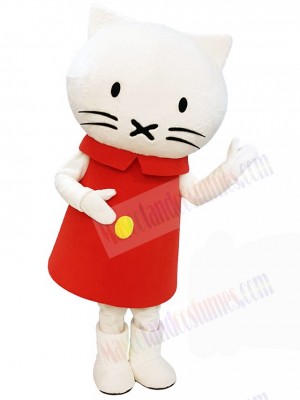 Cute Musti Cat Mascot Costume Cartoon