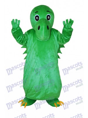 Green Chinese Dinosaur Adult Mascot Costume Animal  