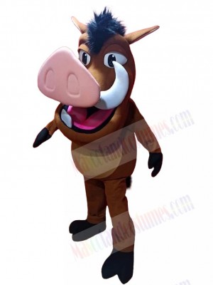 Warthog Wild Boar Mascot Costume Cartoon