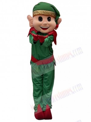 Happy Christmas Elf Mascot Costume Cartoon