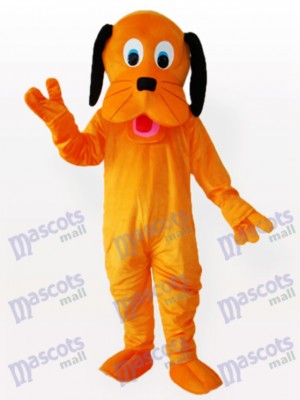 Black Ears Orange Dog Adult Mascot Funny Costume