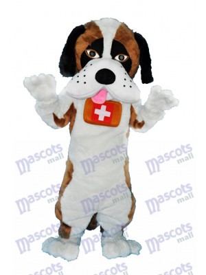 Saint Bernard Dog Mascot Adult Costume Animal  