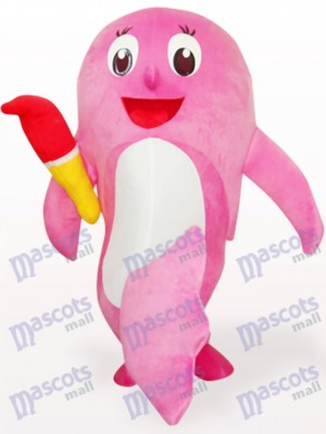 Pink Dolphin Ocean Adult Mascot Costume