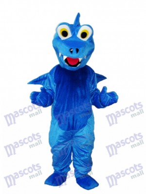 Blue Thorn Dragon Mascot Adult Costume