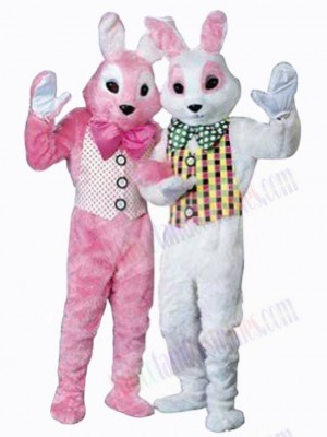 Easter Bunny Couple Mascot Costume Animal
