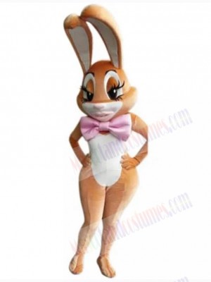 Slender Easter Bunny Mascot Costume Animal