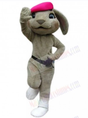 Dancing Grey Bunny Mascot Costume Animal