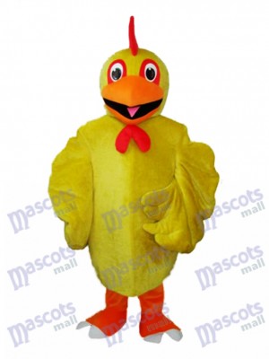 Yellow Chicken Adult Mascot Costume Animal