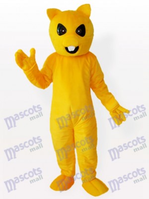 Yellow and White Fox Mascot Animal Costume