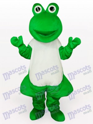 Green Frog Short Plush Adult Mascot Funny Costume