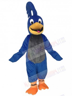 Blue Roadrunner with Gray Belly Mascot Costume