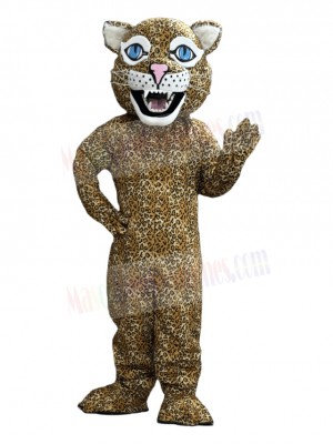 Blue Eyes Jaguar Mascot Costume Animal