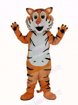 Friendly Tiger Mascot Costume Adult