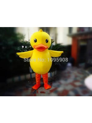 High Quality Duck Mascot Costume Yellow Ducky Mascot Costume Adult Party Carnival Halloween Christmas Mascot Free Shipping