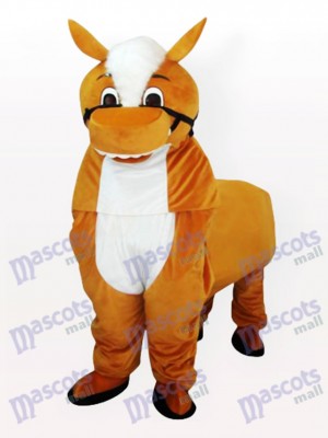 Little Brown Horse Adult Mascot Costume