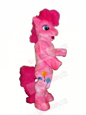 Pink Pony Horse Mascot Costumes Cartoon