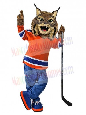 Hunter the Canadian Lynx Edmonton Oilers Hunter Mascot Costume Animal