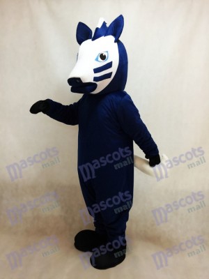 Trojan Horse in Blue Mascot Costume