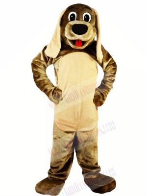 Cute Brown Dog with Long Ears Mascot Costumes Animal