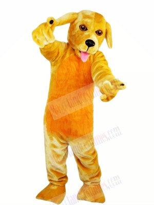 Funny Yellow Dog Mascot Costumes Cartoon