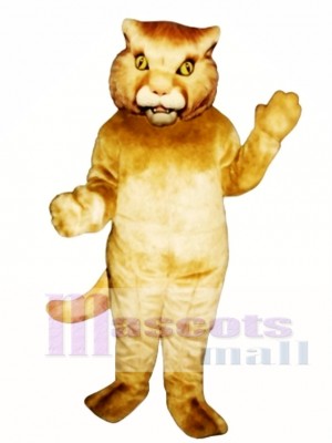 Golden Panther Mascot Costume Animal