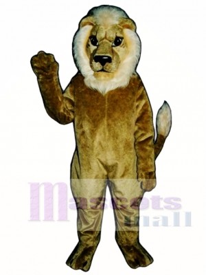 Blonde Lion Mascot Costume