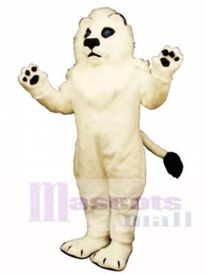White Lion Mascot Costume