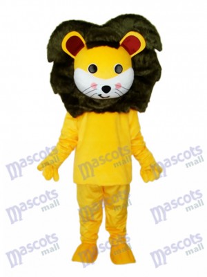 Small Yellow Lion Mascot Adult Costume Animal