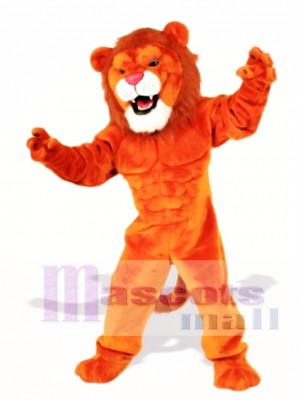 Cute Power Cat Lion Mascot Costume