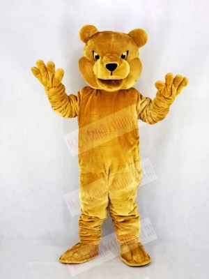 Long-haired Brown Bear Mascot Costume Cartoon	