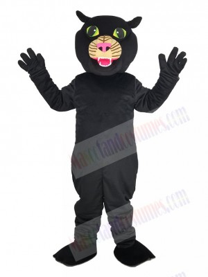 Black Panther with Pink Nose Mascot Costume Animal
