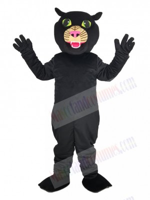 Black Panther with Pink Nose Mascot Costume Animal