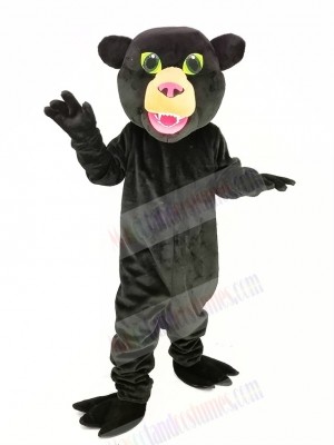 Black Panther with Green Eyes Mascot Costume Animal