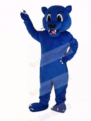 Blue Panther Leopard Mascot Costume Animal