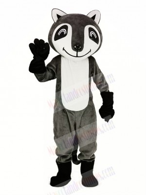 Gray Raccoon Mascot Costume Animal