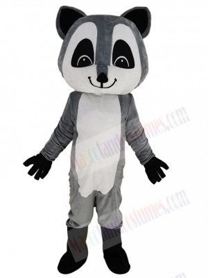 Friendly Gray Raccoon Mascot Costume Animal