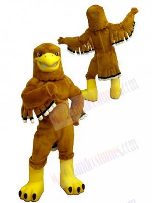 College Fierce Golden Eagle Mascot Costume