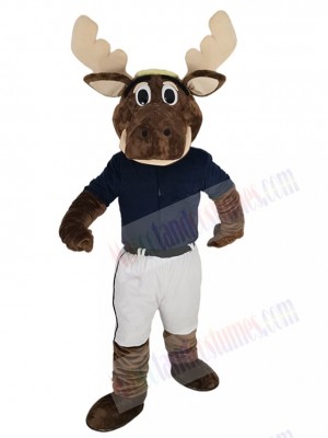 Sport Seattle Mariners the Moose Mascot Costume Animal in Jersey