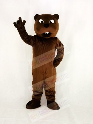 Realistic Sport Power Beaver Mascot Costume College
