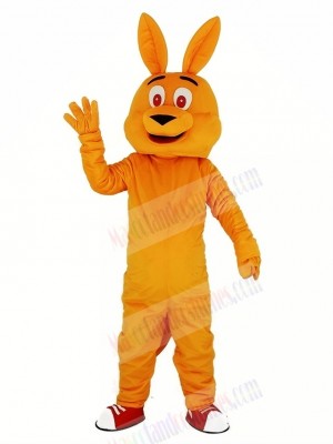 Orange Kangaroo Mascot Costume Cartoon