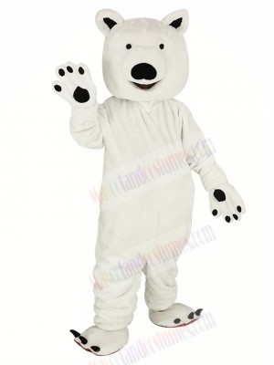 White Polar Bear Mascot Costume Animal