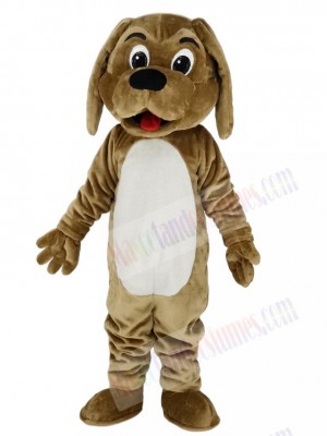 Cute Brown Dog Mascot Costume School