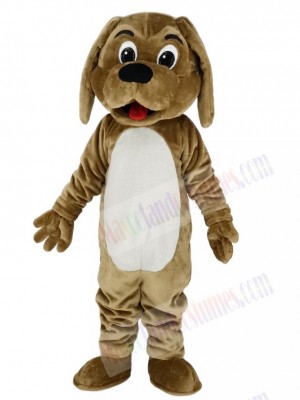 Cute Brown Dog Mascot Costume School	